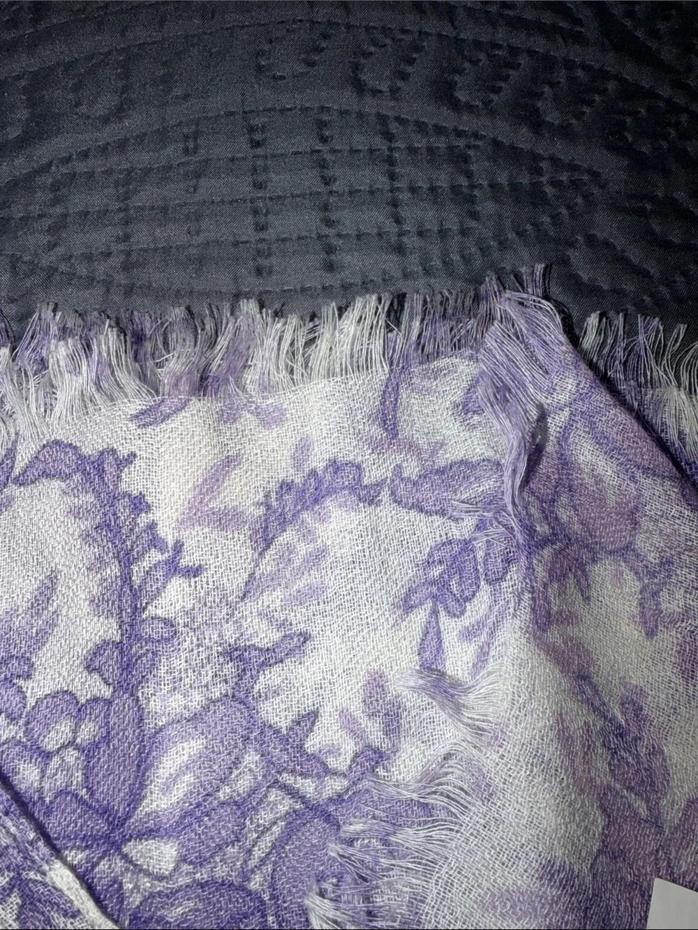 Women’s Lavender Floral Print Scarf